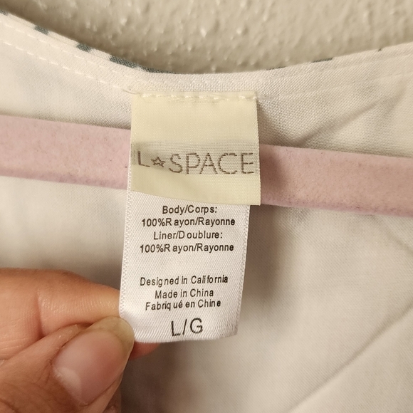 L*space Stone Steps Valentina Spot Button Front Mini Dress Beachy Boho Coquette - Picture 9 of 9